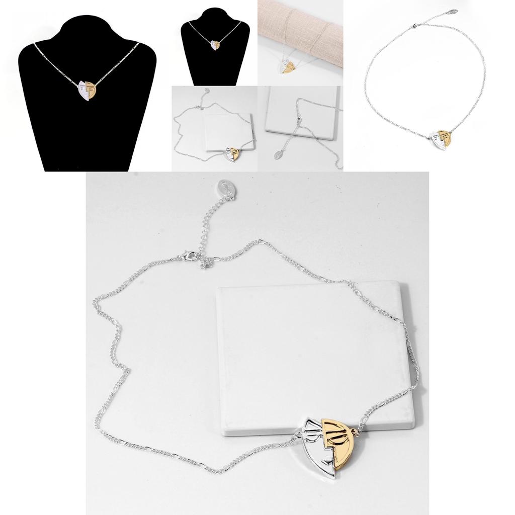 Stylish 2021 Geometric Heart Shaped Collarbone Chain Necklace For Women With Elegant Design