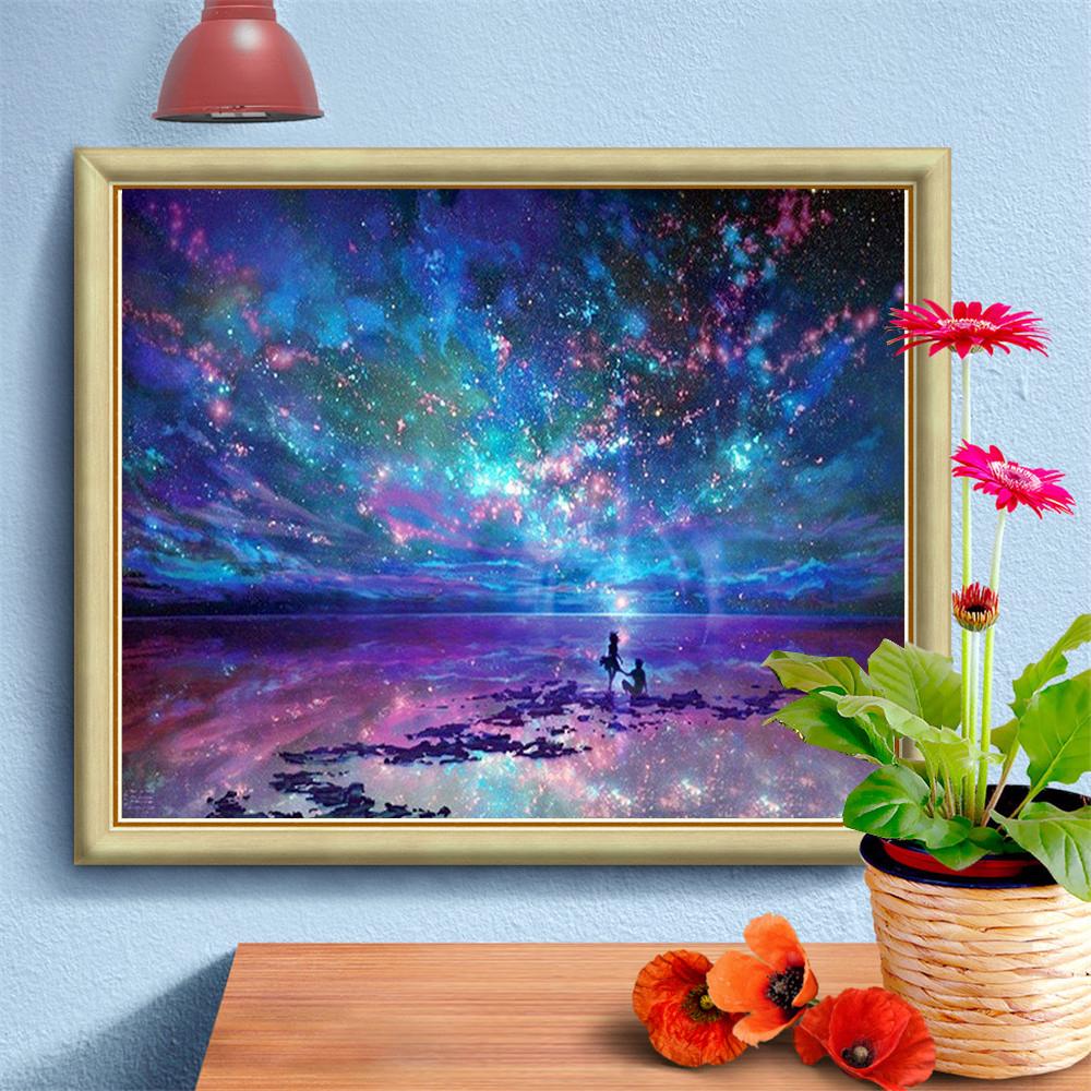 Pictură cu diamant 5D DIY Broderie cu diamant peisaj complet