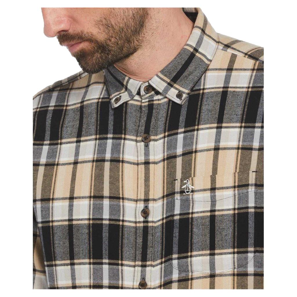 Original Penguin Mens Plaid Regular Shirt