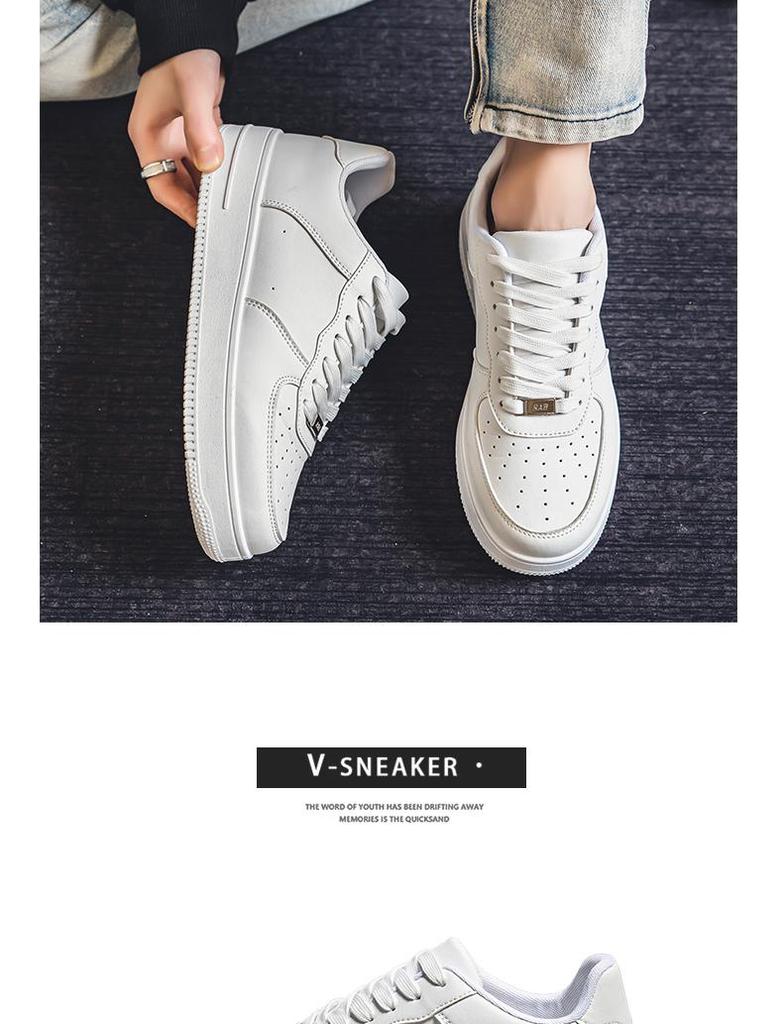 Men's Black Casual and Trendy Air Force Sports Shoes for Autumn and Winter