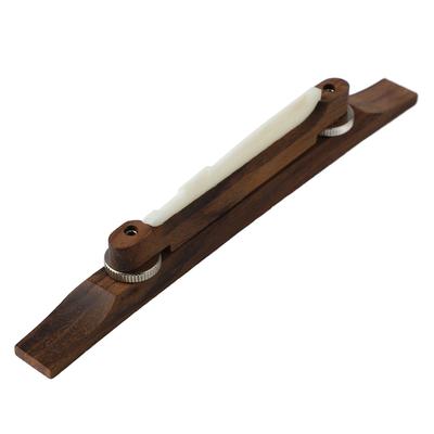 Ponte per corde di chitarra regolabile in altezza in legno per sostituzione di accessori per strumenti musicali