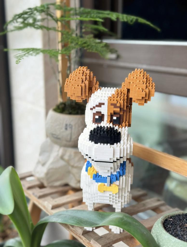 Animals Pet Series Small Particle Building Blocks Cute Dog Cat Mini Bricks DIY Educational Toys Kids Gifts