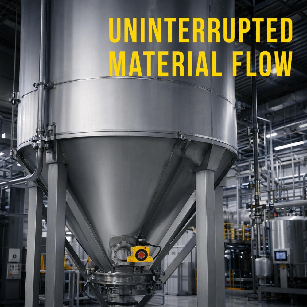 Vibratore a turbina ad aria a funzionamento silenzioso Vibratore a turbina efficiente Vibratore industriale per la movimentazione di materiali sfusi