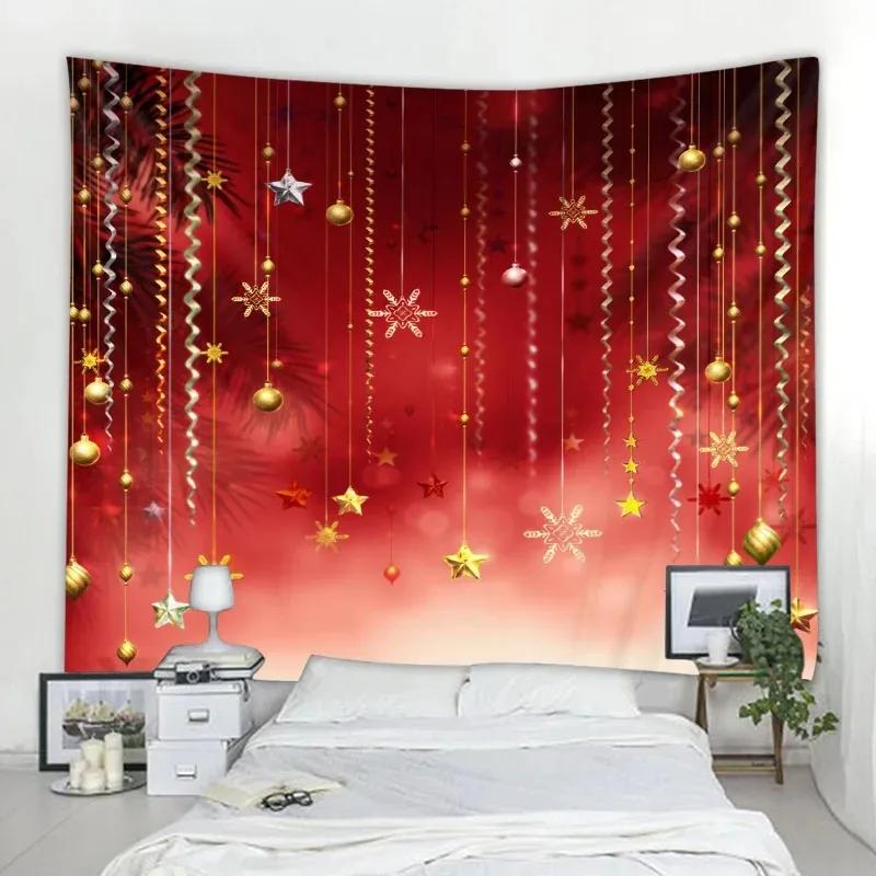 Украшение на рождественскую елку Гостиная Спальня Дом Настенный декор Гобелен 100x75cm — фото 9