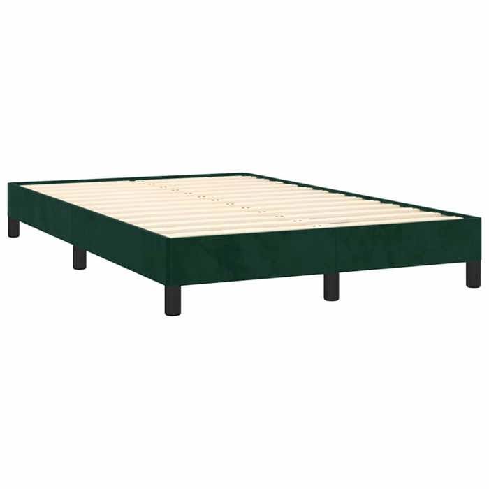 Maison Exclusive - Sommier à lattes de lit avec matelas vert foncé 120x190 cm