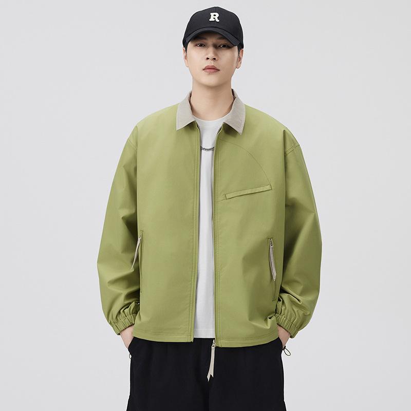 

Jacket men s color blocking 2025 autumn and winter new men s youth windproof fashion casual top jacket trend 3XL