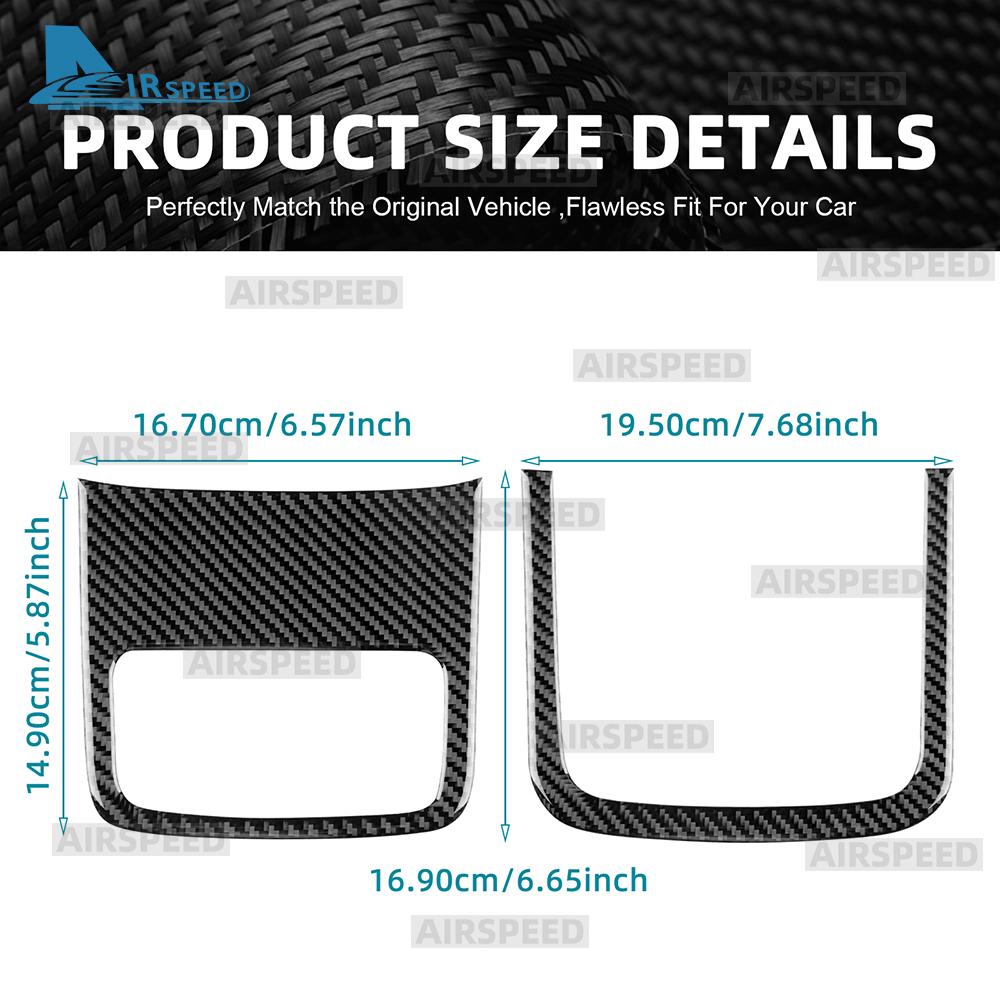Carbon Fiber Rear Storage Box Cover for Volvo XC60 XC90 V60 S60 2019-2021