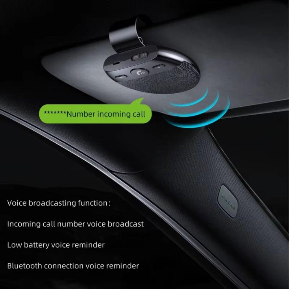 Bluetooth 5.0 Bluetooth Speakerphone High Definition Voice Wireless Car Speaker  Vehicle Use