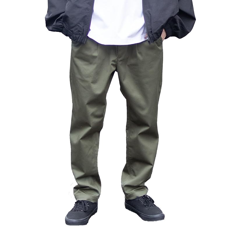 

[Dickies] chino pants men s stretch waist string twill pants easy pants bottoms Olive:M