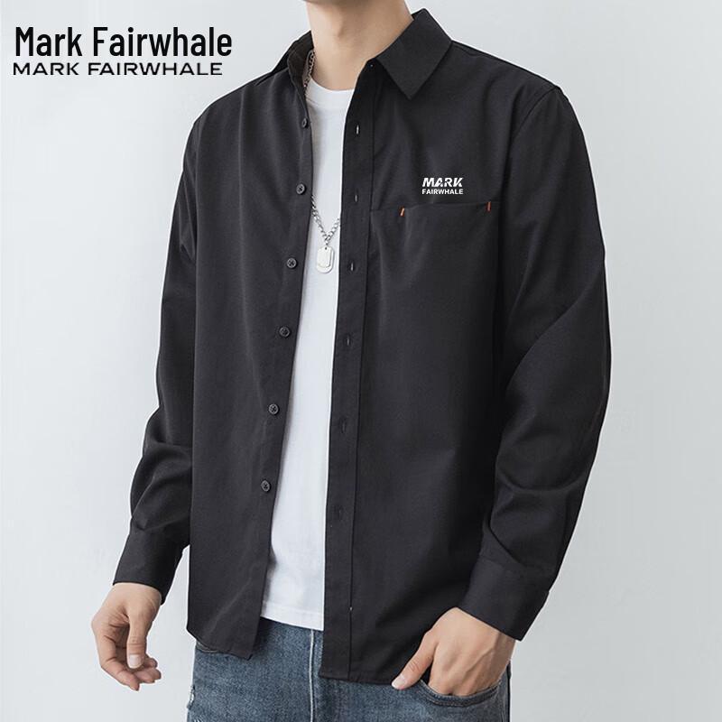 

Mark Fairwhale Men s Long-Sleeve Lapel Casual Shirt XL