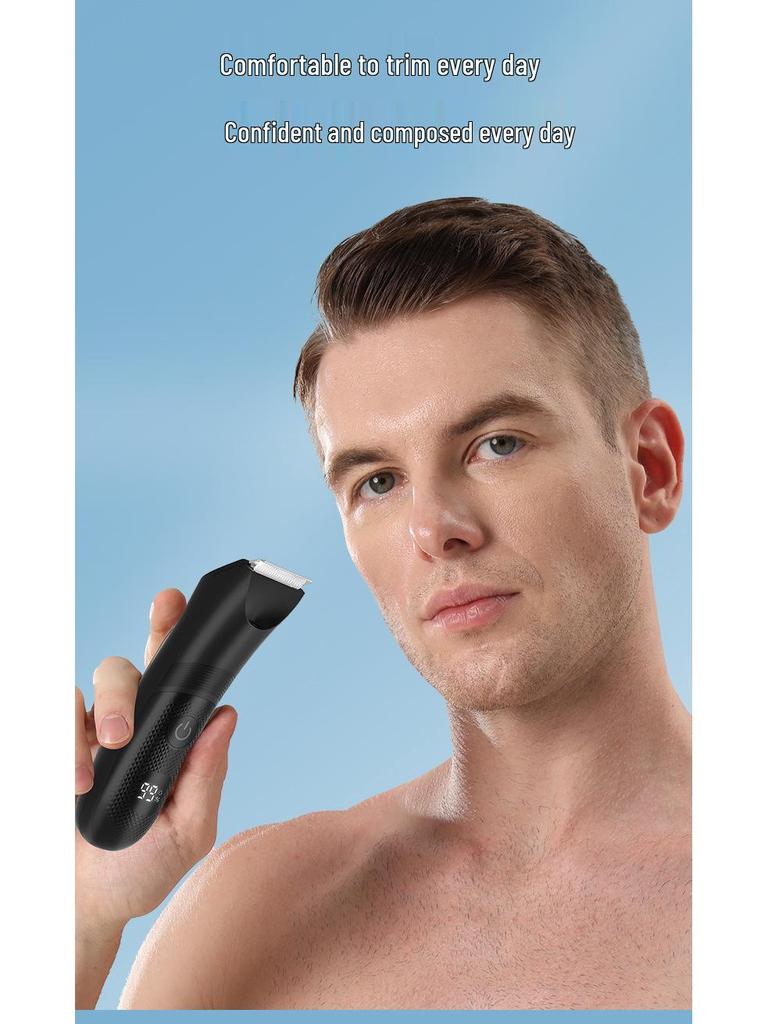 Aparat electric de tuns și ras impermeabil pentru părul corporal pentru bărbați și femei