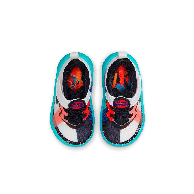 Nike Space Jam x LeBron 18 Low TD Lola Bunny Baby Sneakers White Summit-White Dynamic-Turquoise DJ3762-115