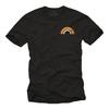 Herren Rainbow T-Shirt für Männer - Vintage Retro Stil 80er Jahre Design Gay-