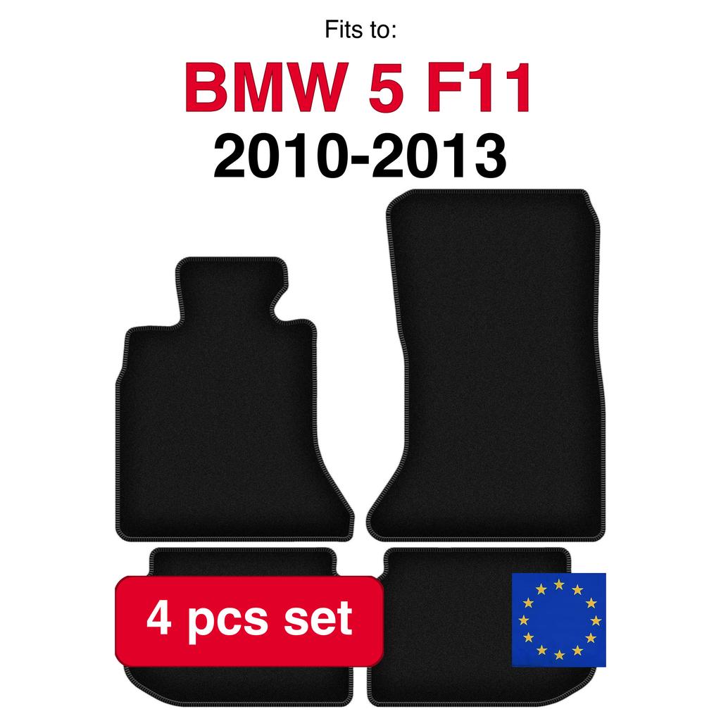 Velour Car Mats Basic For: Bmw 5 F10 Sedan (2010-2013)