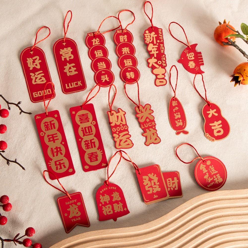 Decorative New Year's Blessing Pendant Chinese Style Lunar New Year Hanging Ornament  Wedding