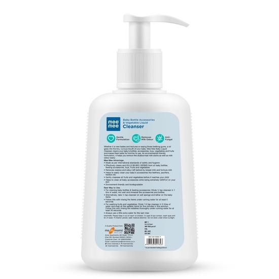 Mee Mee Baby Liquid Cleanser 500ml, Anti-Bacterial Kills 99.9% Germs | Cleanser for Bottles, Nipples, Accessories, Toys, Fruits & Vegetables