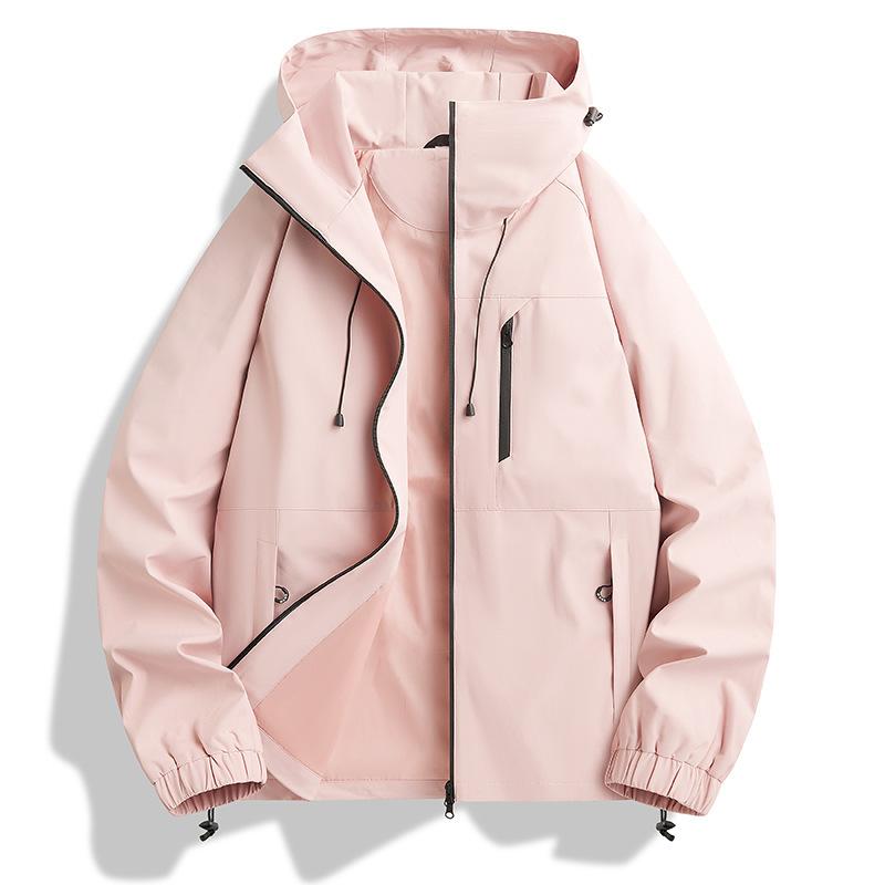 

Новая весенне-осенняя однотонная куртка для мужчин и женщин, свободная, универсальная, повседневная куртка с капюшоном для нейтральных пар 3XL