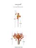 Persimmon Artificial Flower Arrangement: New Year Decoration with Red Fruit Accents for Living Room.