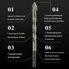 Four-Edged Eccentric Drill Bit Skewed Head High Hardness Tile Drill Bit Serrated Concrete Drill Bit Set Drilling Tool