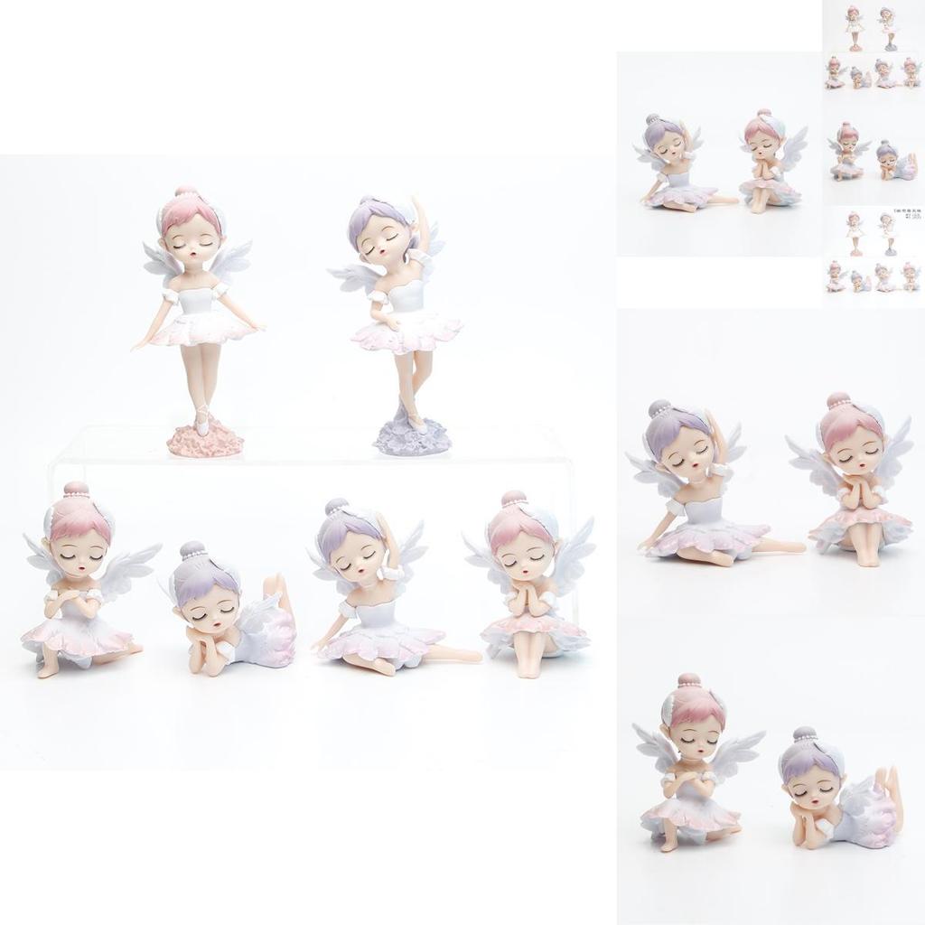 Charming Blind Box Pvc Ballet Angel Model For Desk Or Cake Decoration
