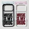 Meilė Muzikai Yra Mano Narkotikas Raidės Telefonų Dėklas Skirtas iPhone 16 17 Pro 15 Pro Max 14 13 12 11 XS XR 7 8Plus Madingas Menas Skaidrus Kietas Dangtelis