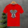 2yk Luxury Brand Design For Men's T-shirt Cotton High Quality Elephant Printing Summer Tees Brand Tops Unisex Oversized S-7XL