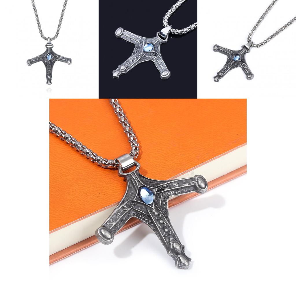 Bloodborne Sword Hunter Badge Pendant Necklace For Men And Women