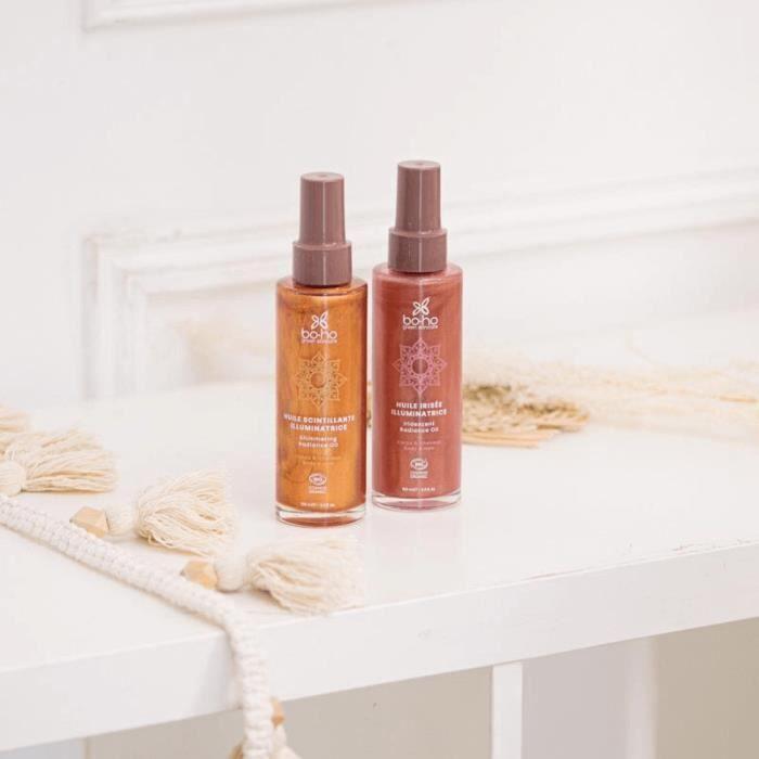 Huile Scintillante - BO.HO GREEN MAKE-UP - 100ml - Bio - Vegan - Certifié Cosmos Organic