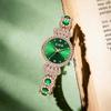 ZIDO Elegant Green Women's Waterproof Rhinestone Wristwatch
