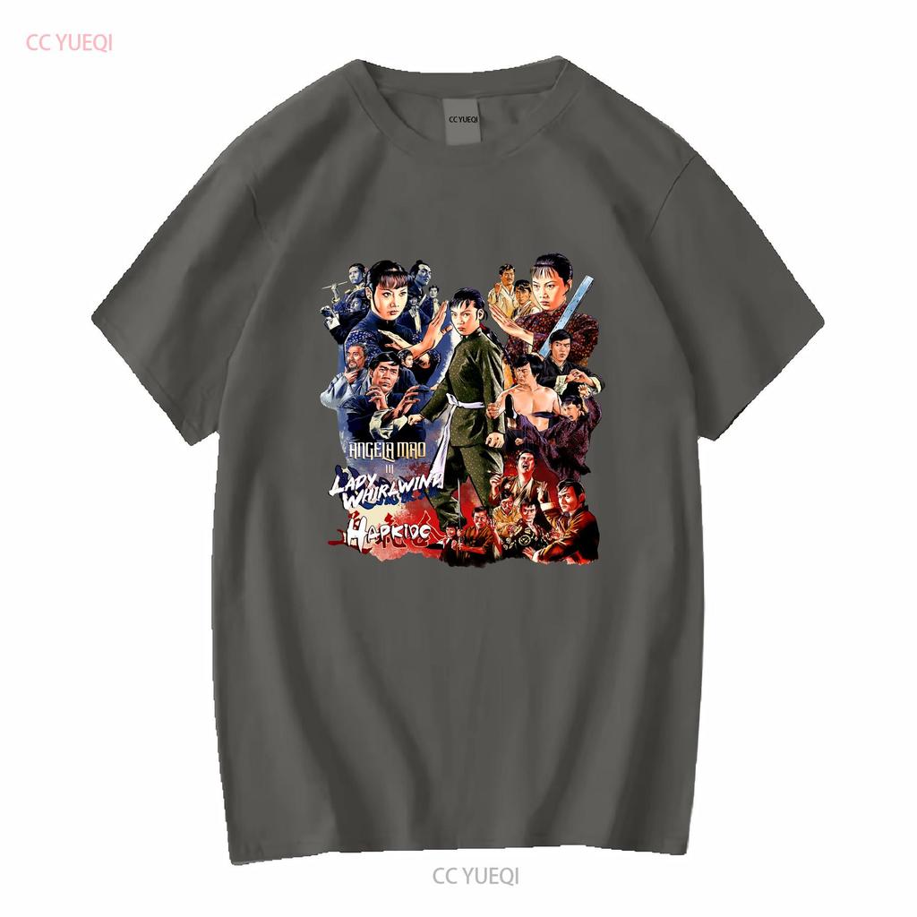Angela Mao Lady Whirlwind Hapkido Movies T Shirt Heavy Cotton Vintage Washed Stretched Streetwear Slightly Soft Breathable