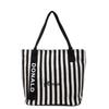 Hot-selling striped canvas bag women's new large-capacity class tote bag shoulder tote bag