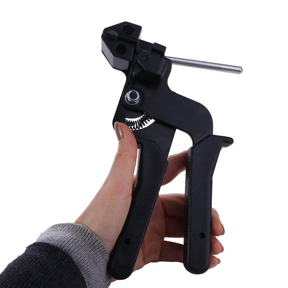 Edelstahl-Kabelbinder-Crimpzange, Befestigungsbandschneider, Spanner, Befestigungswerkzeug