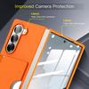 Samsung Z Fold7 Transparent Card Holder & Stand Case - Frosted Protective Design for Foldable Screen
