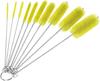 Bottle Cleaning Brushes, 8 Inch Nylon Tube Brush Set, Cleaner for Narrow Neck Bottles Cups with Hook, Set of 10pcs