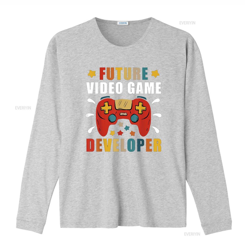 Future Video Game Developer T Shirt vintage Washed Soft homme graphic Breathable Casual Stretched designer clothes Comfortable