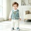 Toddler Kids Chinese Style Tang Suit Two Piece Birthday Formal Outfit
