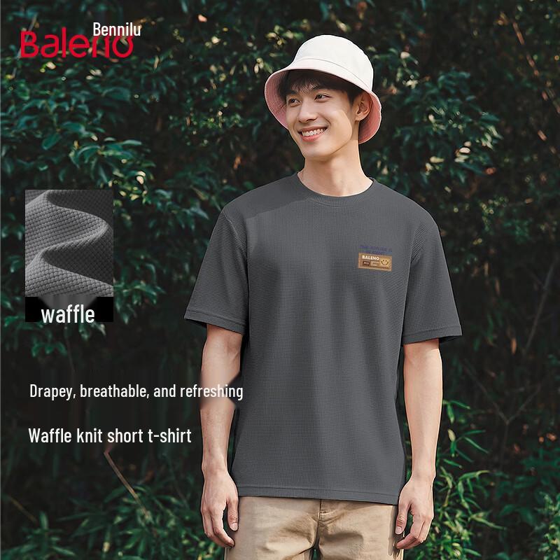 Baleno Men s Waffle Short-Sleeve T-Shirt 5XL