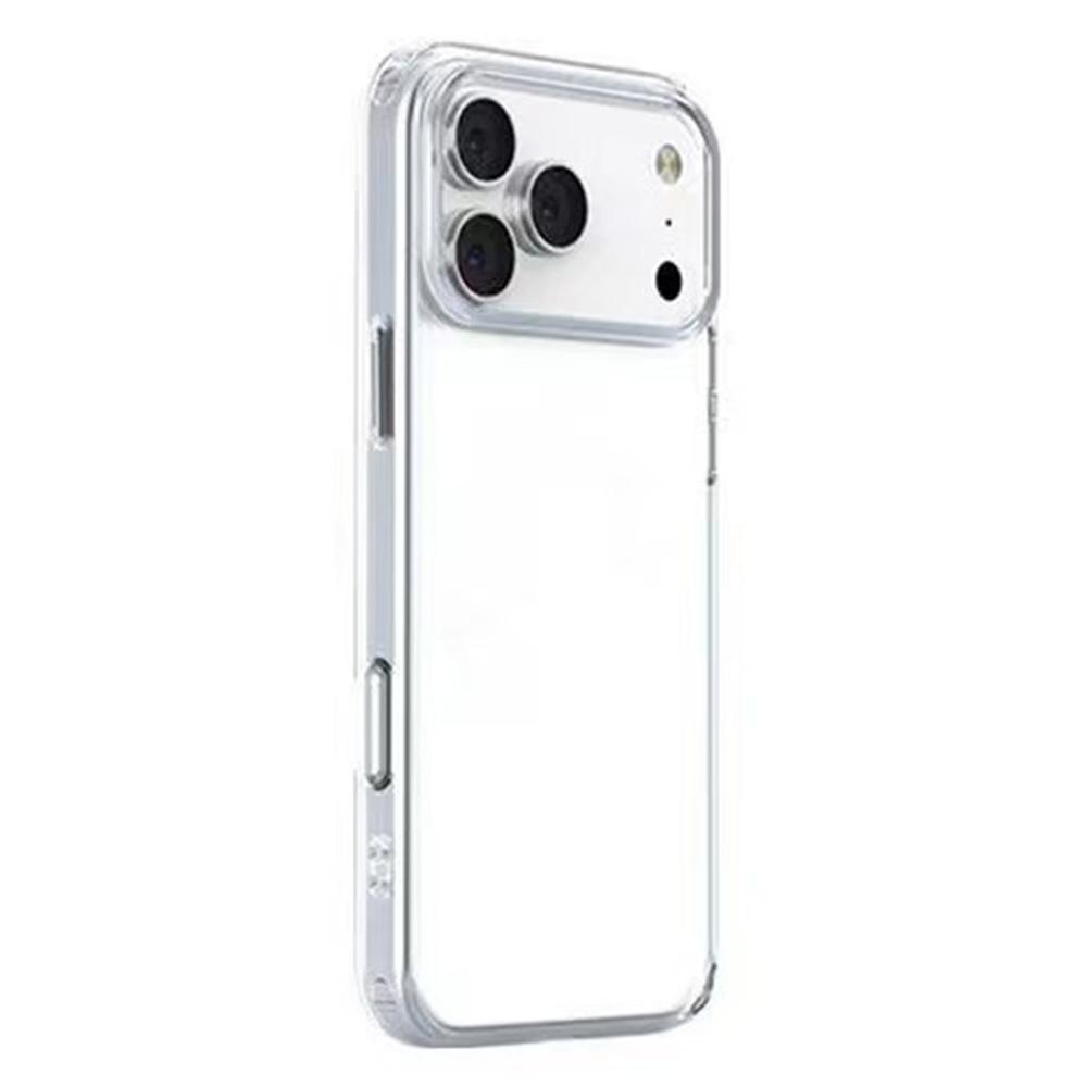 

COTECi For iPhone 17 Pro Max Clear Phone Case AI Camera Cutout Shockproof TPU PC Back Cover