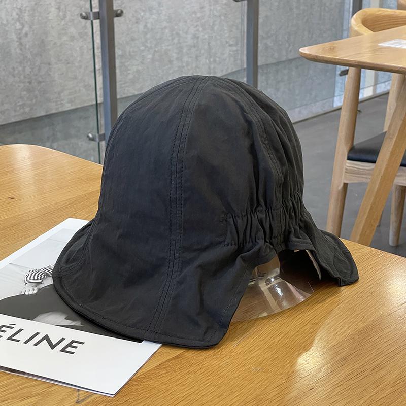 

Быстросохнущая дышащая шляпа-панама женская весенне-летняя легкая солнцезащитная шляпа от солнца, шляпа-ведро, дорожная однотонная, универсальная для лица, маленькая шляпка от солнца adult average size чёрный