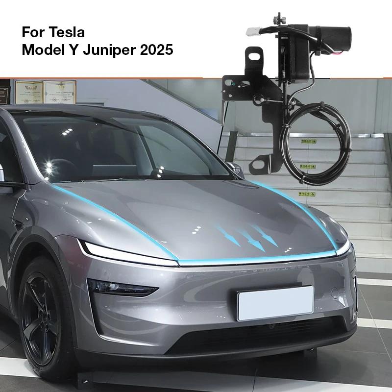 

Для Tesla Model Y 2025 2026 Електричне всмоктування М яке закриття Автоматичний передній багажник (Frunk) Автоматична кришка Капот Оновлення Легке встановлення Покращена зручність