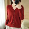 Autumn and Winter Cardigans, Women's Loose Plus Size Knitwear, Women's Tops, Long Sleeved Women's Sweaters