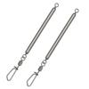 10Pcs High Strength Snap Swivels Rolling Connector Tackle Stainless Steel Fishing Barrels Swivels Safety Snaps Swivels