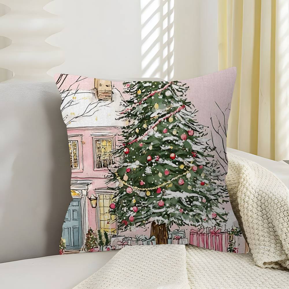Cuscino di Natale Regalo Decorazione Casa Ufficio Camera da Letto Divano Auto Copricuscino Custodia 45x45