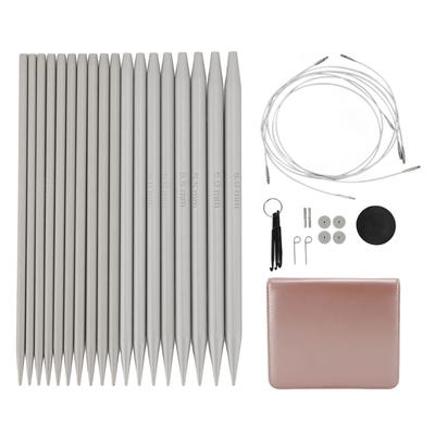 Σετ αποσπώμενες κυκλικές βελόνες πλεξίματος 3.0-6.0mm Εναλλάξιμες βελόνες με καλώδια για πουλόβερ