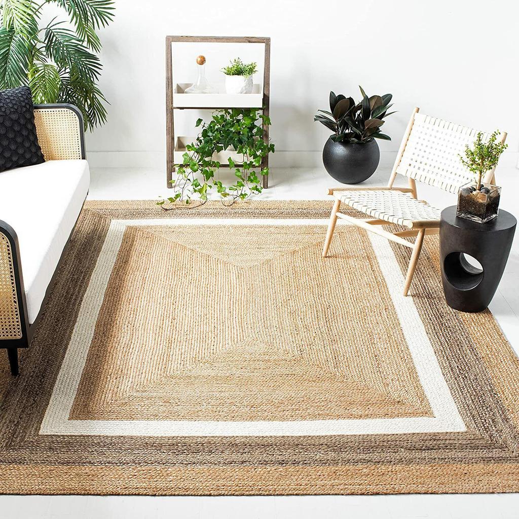 Jute Indoor & Outdoor Rug Handmade Natural Rug for Any Space Look Rustik Decor For Any Space Area