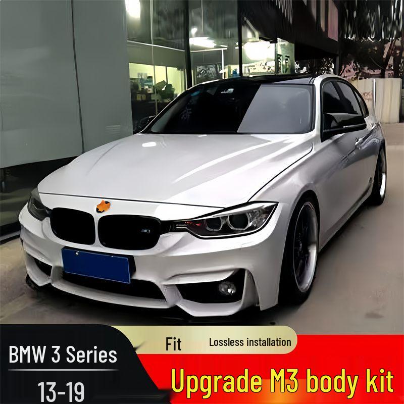 BMW 3 Series M3 Conversion Kit (2013-2019): Includes Front/Rear Bumpers, Side Skirts, Hood, Fenders (F30/F35)