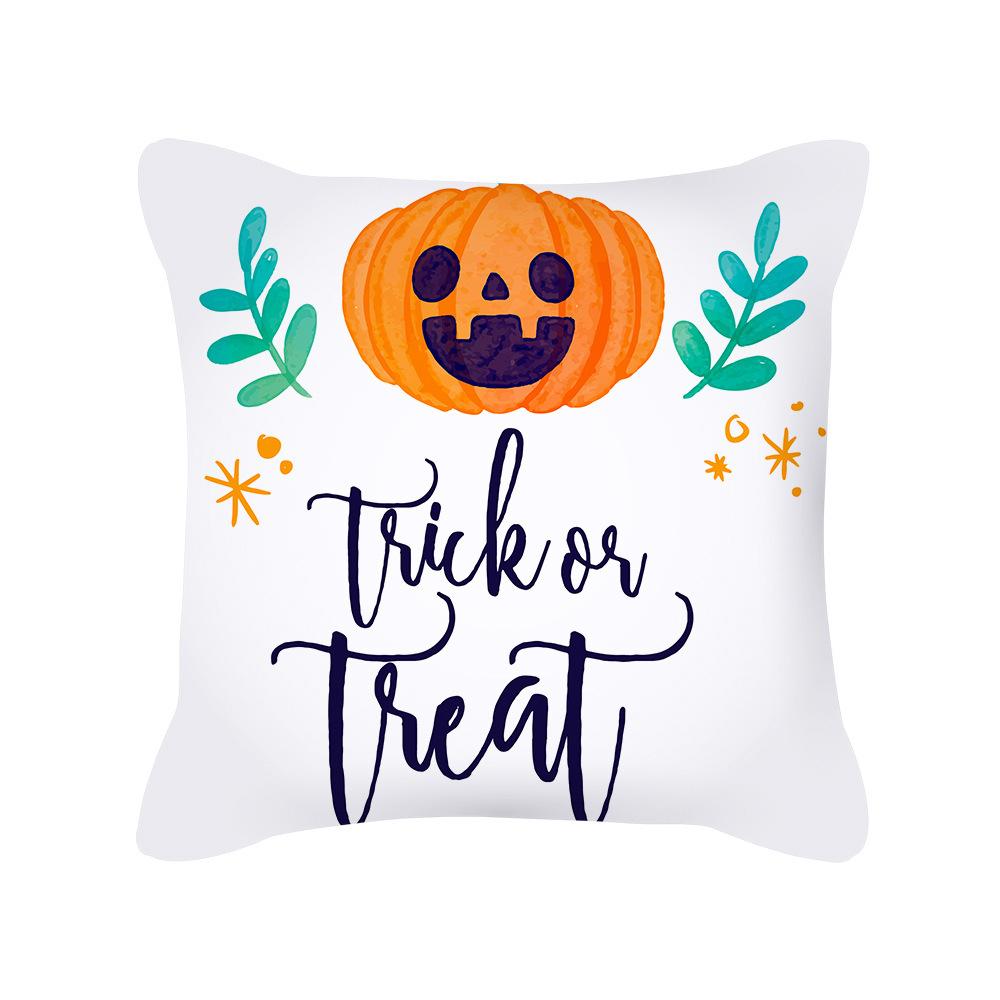 New Halloween Pillowcase Halloween Pillowcase Pumpkin Home Cushion Office Lumbar Backrest