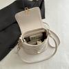 Bag Women's 2025 New Spring and Summer Straw Bag Small Fresh Crossbody One Shoulder Lace Flower Woven Bucket Bag