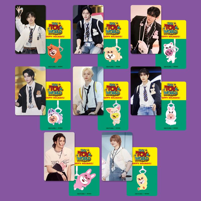 Skzoo Stray Kids DOIT KARMA Pop Up Fotokort Hyunjin Bang Chan Han Idol Samlarvärda Merch-Kort För Fans Samlarpresent