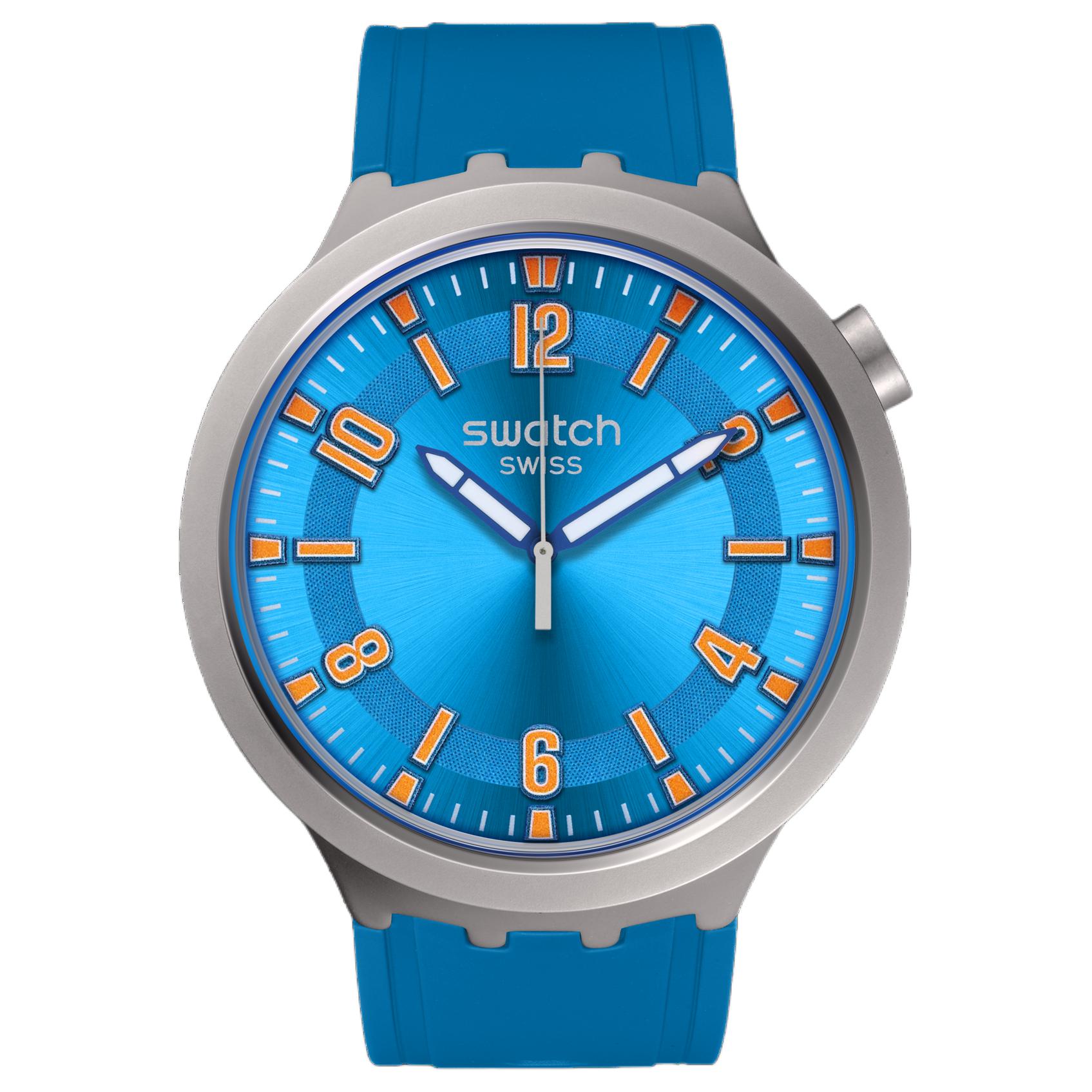 SWATCH Unisex Blue Watch SB07S115 SB07S115 Blue Dial